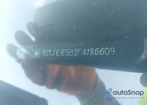 2015 Chevrolet Sonic Ltz Auto из США, поврежденный, VIN 1G1JE6SB2F4186609